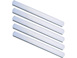 Conjunto De 5 Anilhas De Aço Prateado Para Treino