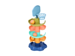 Brinquedo Torre De Bola Deslizante Rolamento Para Crianças Mesa Basquete 5 Camadas Abs