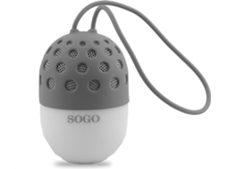 Mini Coluna Bluetooth SOGO ALT-SS-8245-CZ (Cinza - 3.7 V - Alcance: até 10 m)