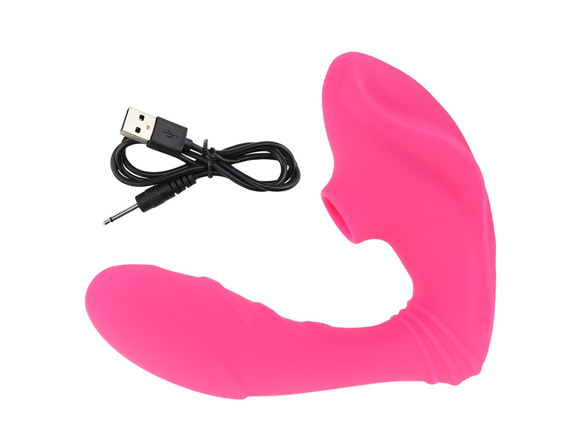 Vibrador De Massagem De Suco 2 Em 1 Para Mulheres (rosa Vermelha)