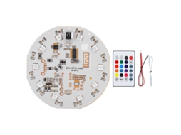 Placa Bluetooth 5.0 Con Iluminación Rgb de Colores, Control Remoto Y Compatibilidad Con Altavoces de 4ω Y 3w.