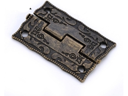 Dobradiças De Bronze Antigo Para Portas Armários E Gavetas, Mini Dobradiças Decorativas Para Armazenamento De Joias