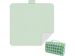 Manta De Piquenique Impermeável De 200 X 200 Cm, Dobrável, Com Alças, Ideal Para Praia, Jardim, Viagens, Camping E Trilhas.