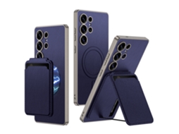 Capa Magnética Hexinyigjly Para Para Samsung S25 Ultra, Pele Com Carteira Removível E Suporte, Slot Para Cartões Roxo