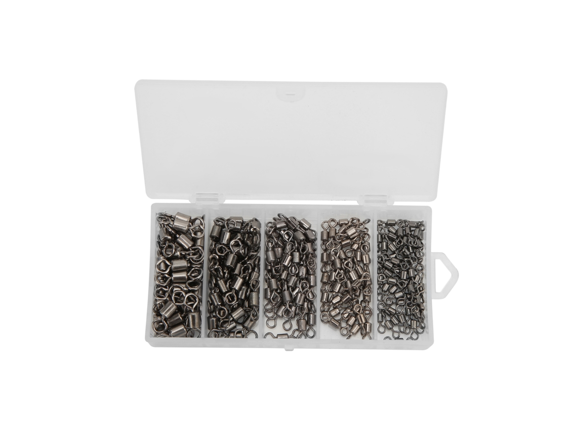 210pcs Anéis Rolantes de Pesca 8 Formas