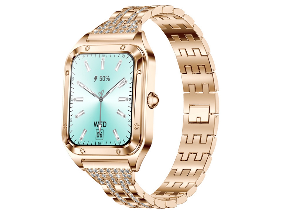 Smartwatch Feminino Para Atender/fazer Chamadas, Tela Touch De 1,59", Relógios Inteligentes Com Monitor De Frequência Cardíaca, Spo2 E Sono,