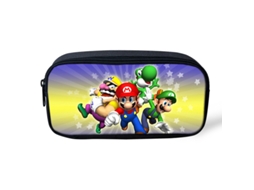Estojo de Lápis Super Mario de Camada Única, Grande Capacidade, Organizador de Mesa BRILVIBERA