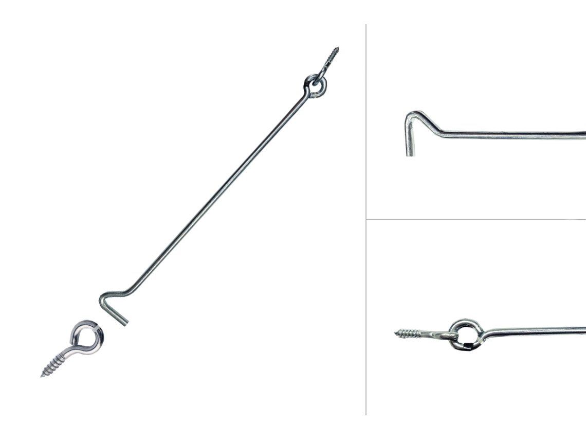 Ganchos de Vento 300 Mm Galvanizado Por Peça WOVAR