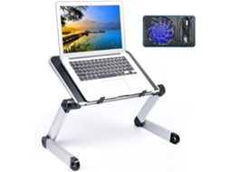 Suporte Dobrável Para Laptop, Ajustável, Uso Na Cama, Mesa Portátil Com Ventilador De Resfriamento, Bandeja Sofá Tablet, Laptop E-aquaforge