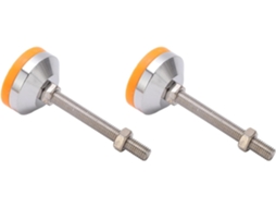 2 Peças Pés Niveladores De Parafuso Para Móveis, Amarelos, Resistentes, Antiderrapantes, Com Absorção De Impacto, Modelo