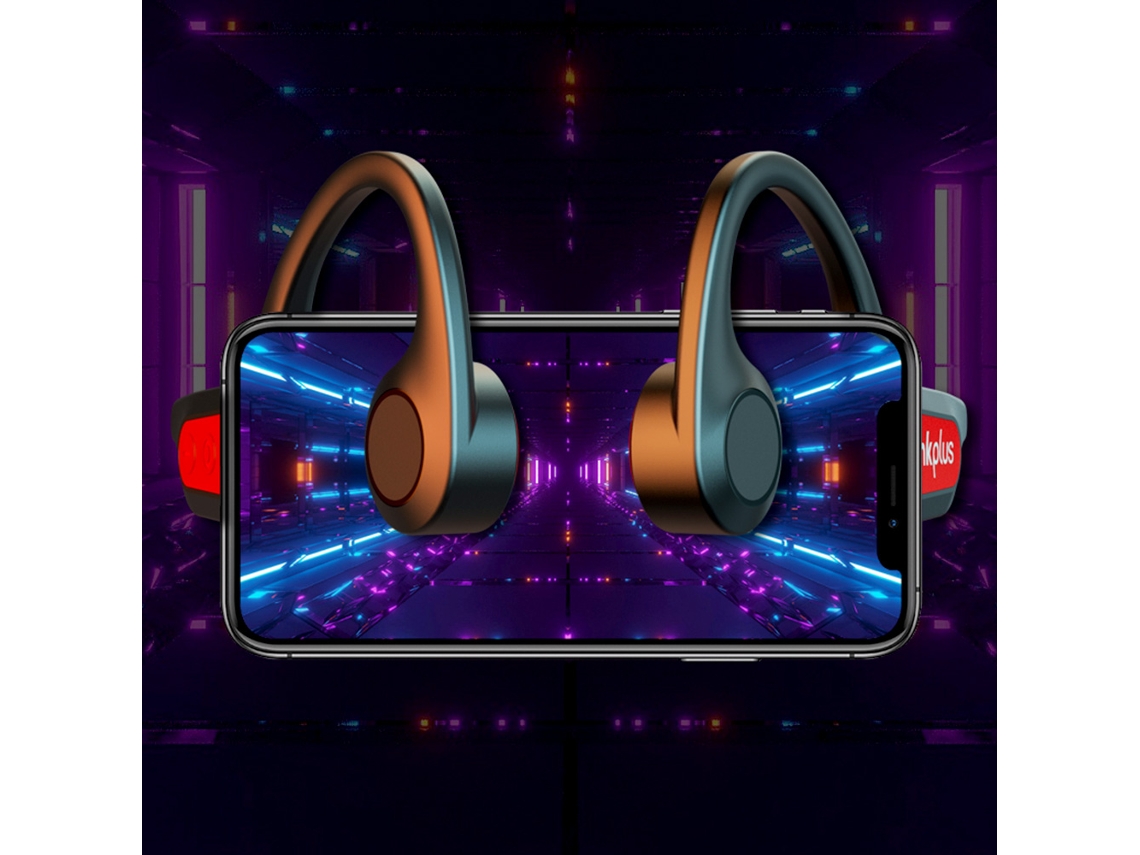 Aetheria fone de Ouvido Lenovo X3 Pro Condução Óssea Bt5.3 Ip56 Resistente Ao Suor com Microfone