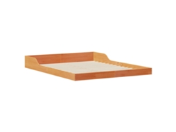 Conjunto 1 Estrado De Cama Plataforma Vidaxl Castanho Madeira De Pinho Maciça (150 X 200 Cm)