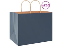 Paper Bag, Paper Bags Vidaxl Azul Papel (32 X 22 X 24 Cm)