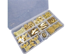 Kit De Ferragens Pendurar Quadros Com 195 Peças, Incluindo Pesos Variados, Argolas Em D, Arame E Pregos