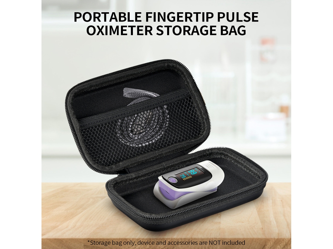 Bolsa De Armazenamento Portátil Eva Resistente A Impactos Para Oxímetro De Pulso De Dedo