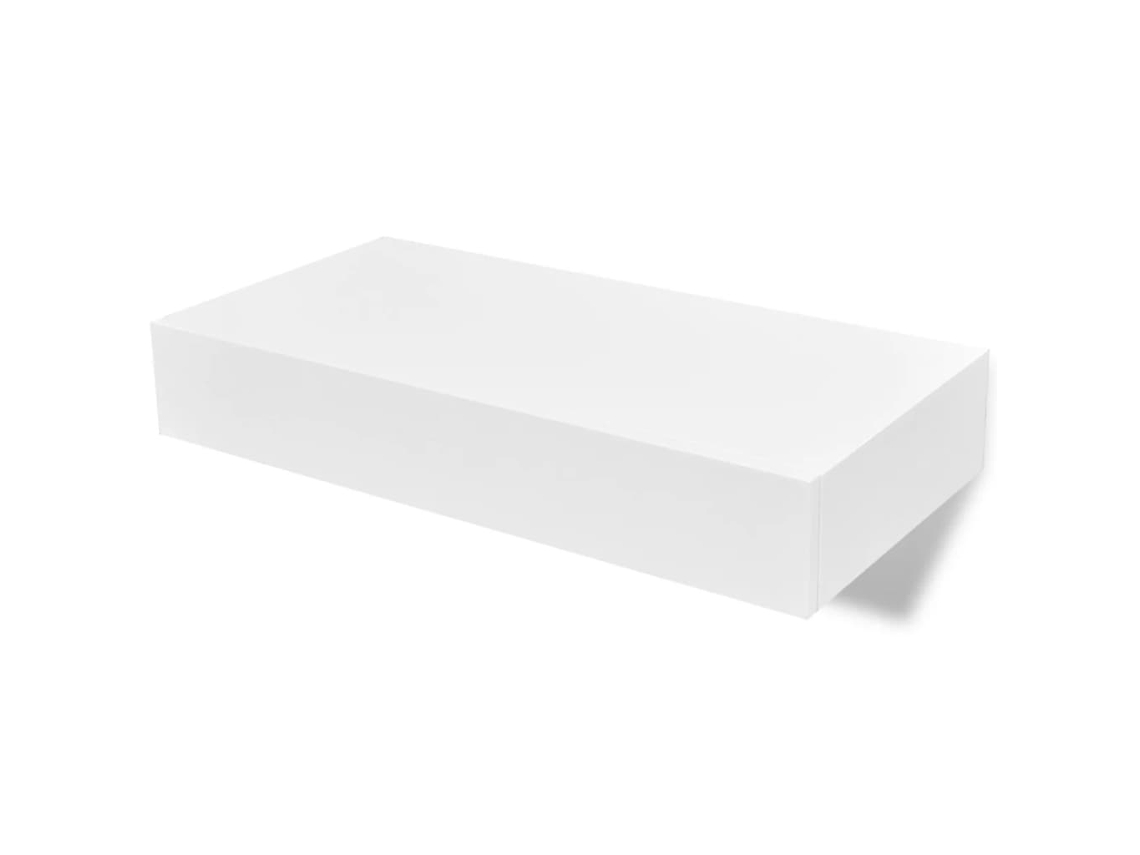 Wall Mounted Shelf, Wall Mounted Shelves Vidaxl Branco Mdf (48 Cm)