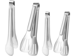 Conjunto De 4 Pinças Cozinha Bestoyard Em Aço Inoxidável, Pinças Para Bife, Utensílios Práticos Para Cozinhar E Servir