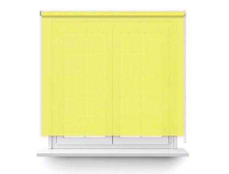 Estore Enrolável Translúcido Amarelo 190X150Cm. DECOCASA