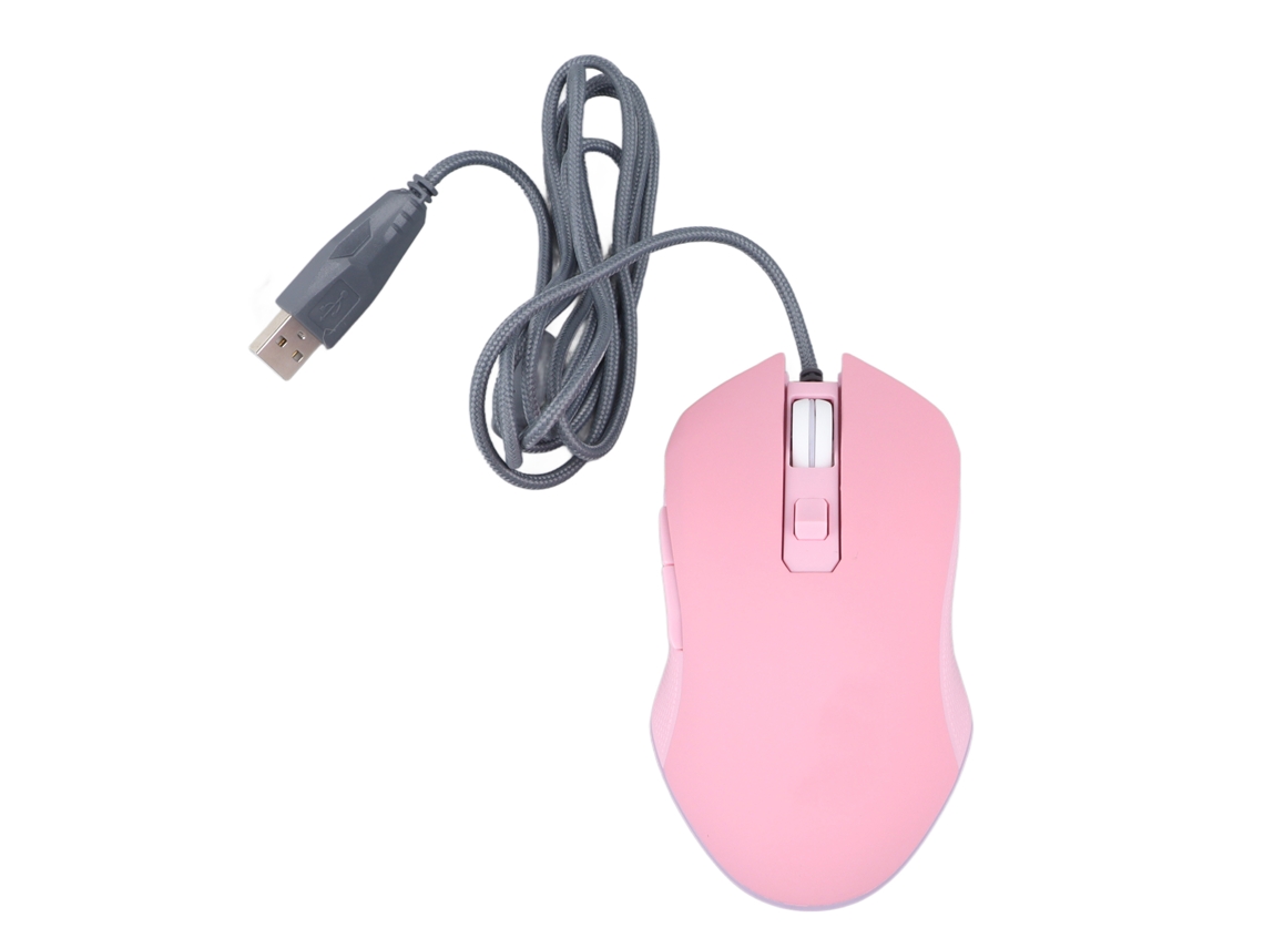 Aetheria mouse Silencioso Led com Interface Type C Portátil Cute Cartoon para Macbook Rosa Usb