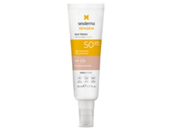 Protetor Solar Facial SESDERMA Repaskin SPF50 Toque Seda com Cor (50 ml)