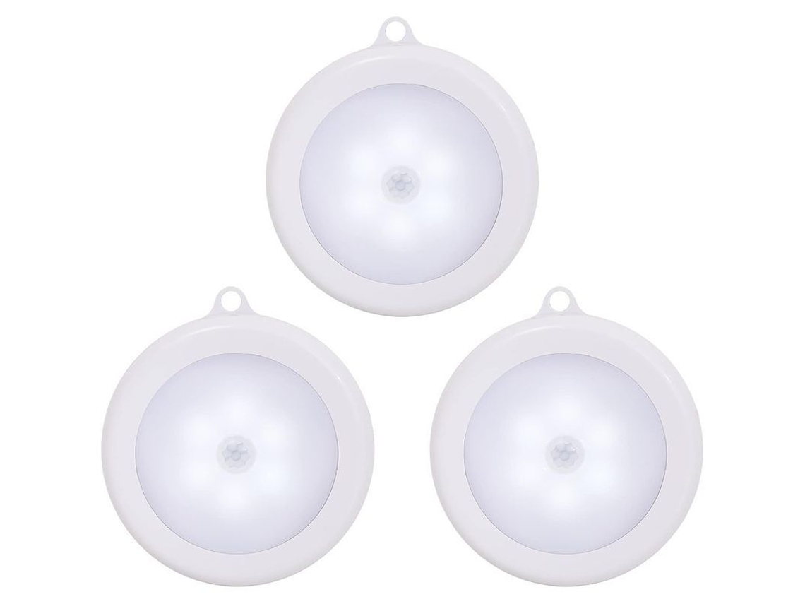 Luz Noturna com Sensor de Movimento LED, 3 Pacotes | S/MARCA