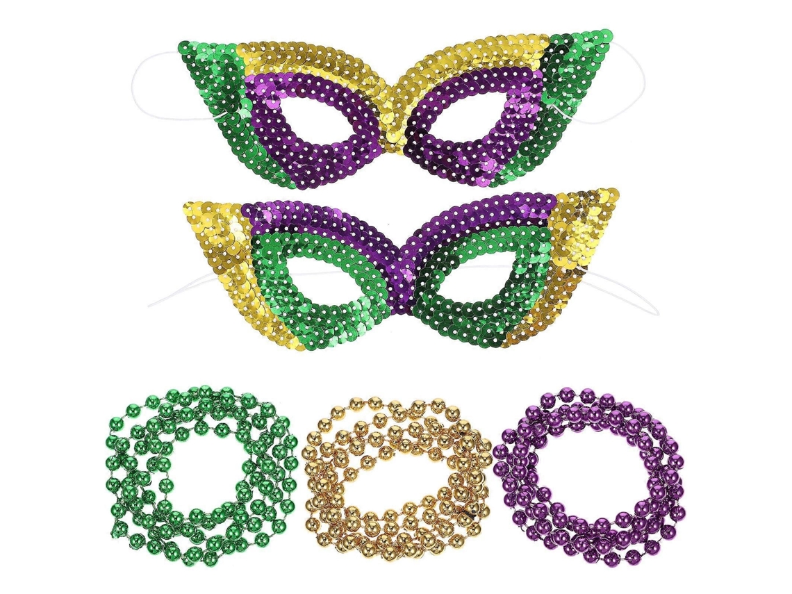 Conjunto De Enfeites De Festa Com Contas E Correntes Decorativas