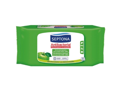 Toalhitas Antibacterianas Maçã Verde SEPTONA