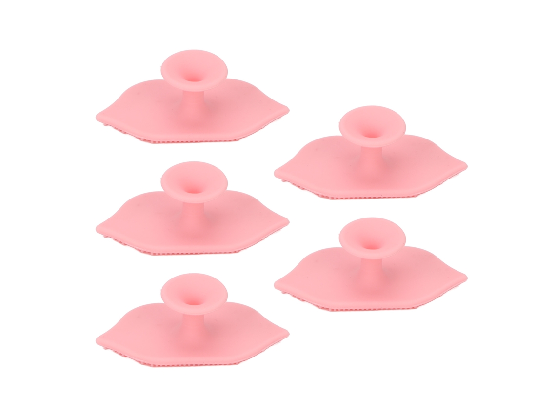 5 Pcs Escovas De Limpeza De Lábios Em Silicone Para Exfoliação E Limpeza Profunda