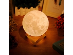 Lâmpada Lua 3d Amarelo/branco Quente, Recarregável Usb, Toque, Cor Regulável, para Quarto/campismo ZYBLSSBB