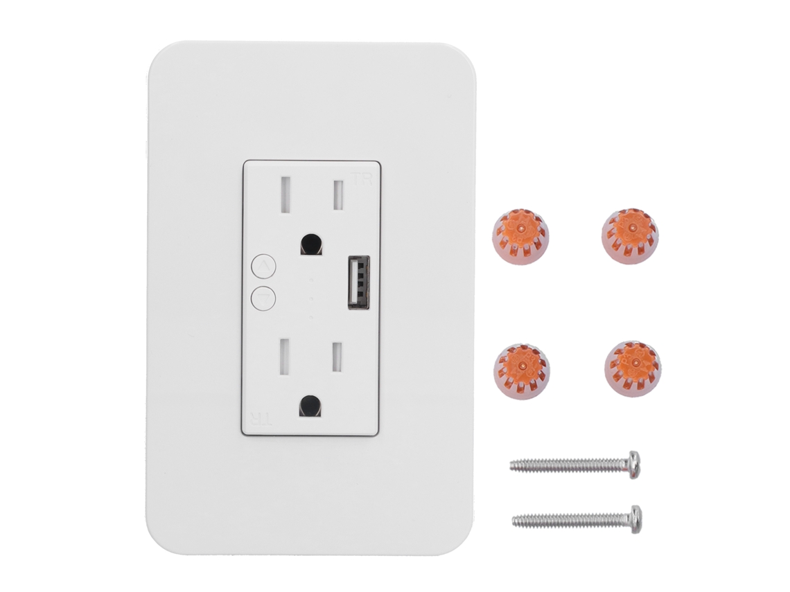 Tomada Wifi Inteligente Laxiscreed Com Controlo Separado E Porta Usb Para Casa Conectada