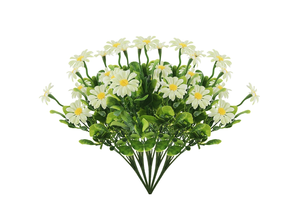 Flores De Margaridas Artificiais Resistentes A Uv Plantas Artificiais Para Decoração Rural Interna E Externa