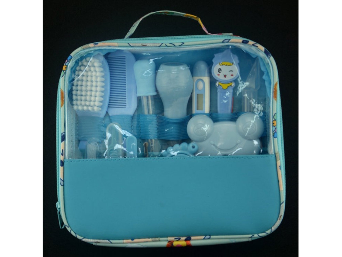 Conjunto 13 Itens Cuidados Bebê Azul