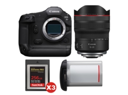 Eos R1 + Rf 10 20mm F/4 L Is Stm + 3 Sandisk 256gb Extreme Pro Cfexpress Type B + Canon Lp e19 + Ebook “20 Dicas para Fotos Que Impressionam” CANON