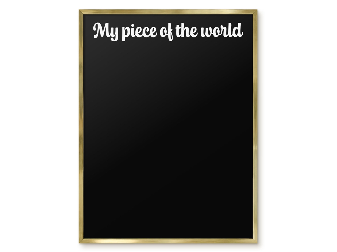 Magnetic Board For Wall My Piece Of The World For The Bedroom Espelharte (60x80 Cm)