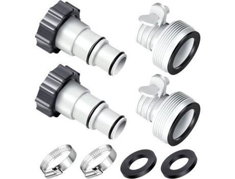 Adaptadores de Piscina a e B para Kit de Conexão Intex 32-38 Mm MOOHOP Conjunto de 2 Cinza