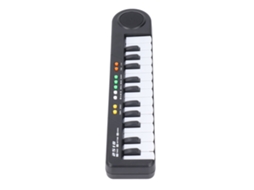 Primerox teclado Piano Eletrônico Infantil 25 Teclas Ajustável com 3 Timbres 8 Ritmos para Crianças