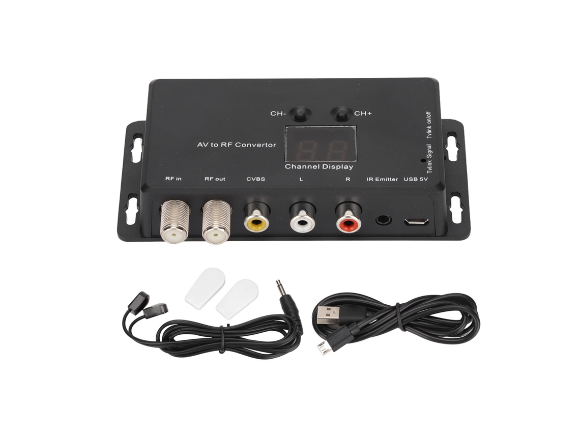 Modulador Tv LAXISCREED Conversor Av rf Pal Ntsc Ajustável
