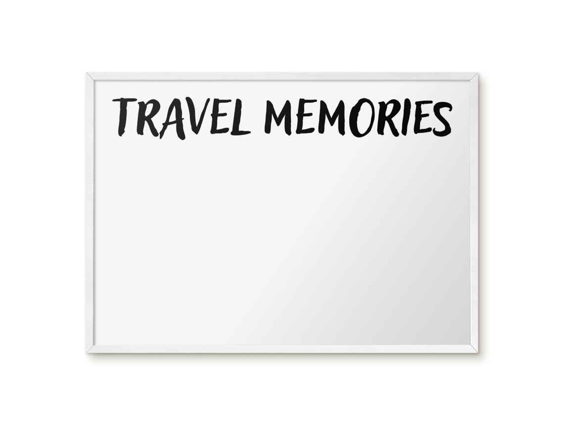 Magnetic Glass Board Travel Memories For The Hall Espelharte (70x50 Cm)