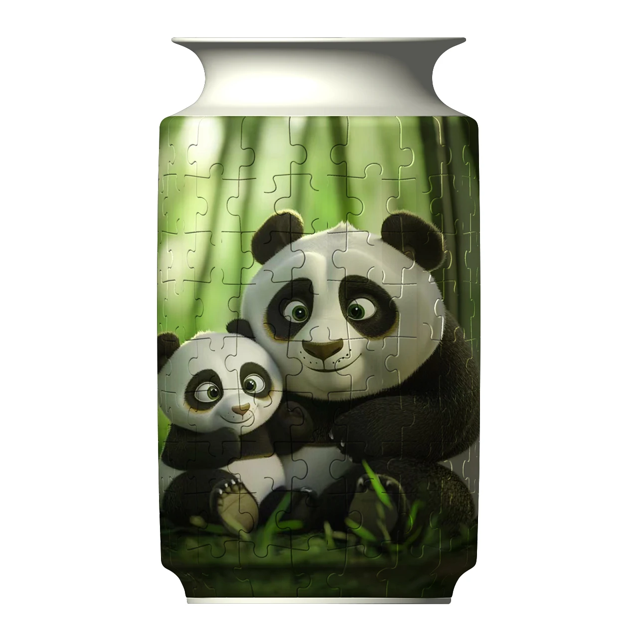 Vaso de Quebra cabeça 3d, Brinquedo Educativo de Plástico para Montar, Decoração para Casa MDUG