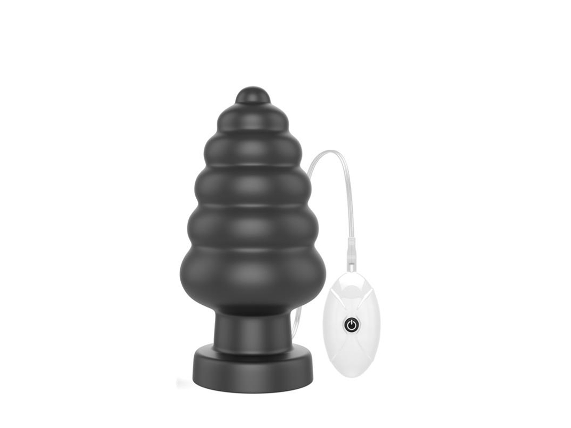 Plug Anal Com Vibração King Size 7 Preto LOVETOY