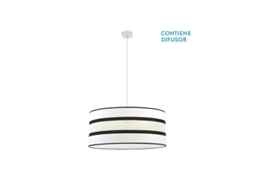 Karla Pingente 3xe27 Branco/bege Regx60x60 Cm Fabrilamp