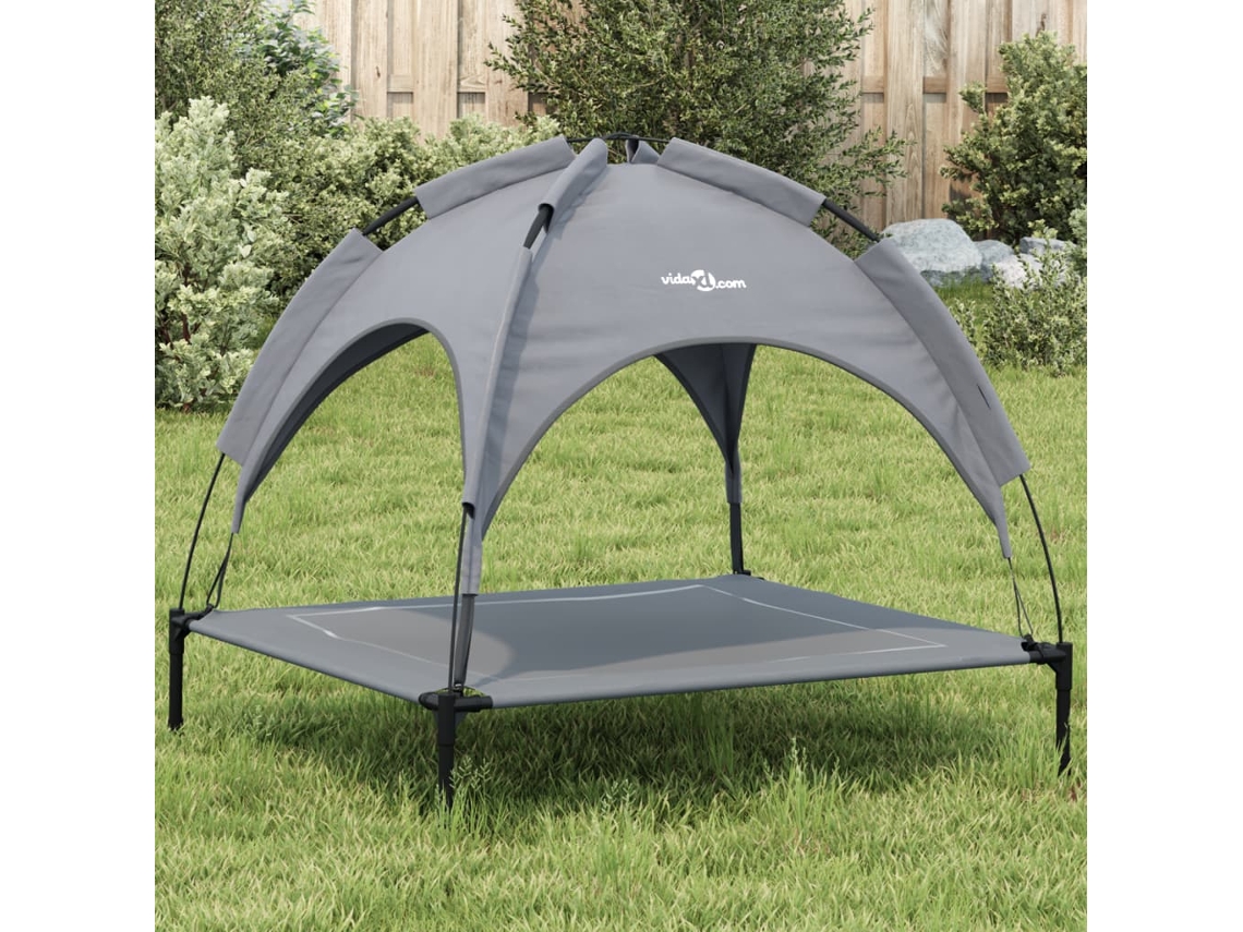 Vidaxl Cama Com Toldo Tecido Oxford E Aço Antracite