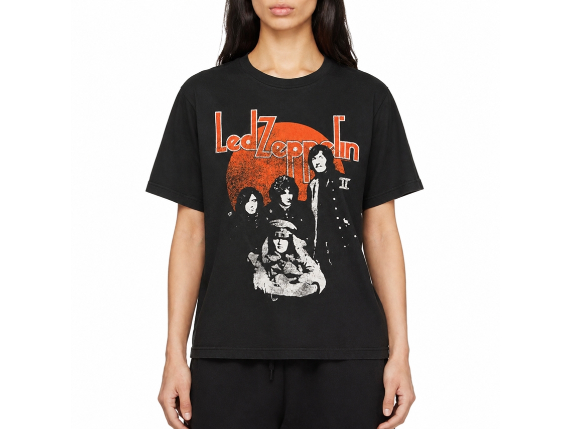 Led Zeppelin Orange Circle T-shirt Unisex Adults Size:xl