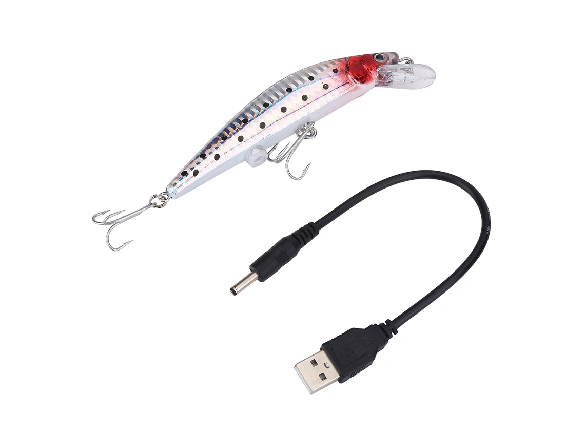 Electric Fishing Lure (usb Charging Twitch Led) Hard Bait Fishing Accessory