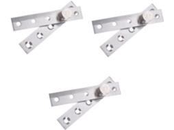 Conjunto De 3 Dobradiças Excêntricas Aço Inoxidável Para Portas