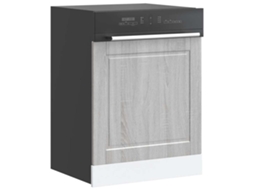 Vidaxl Painel Máquina Lavar Louça Porto Cinzento Sonoma 60x1,5x57 Cm