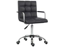 Cadeira De Escritório Ergonômica, Altura Ajustável De 46 61 Cm Com Braços, Ideal Para Escritório E Home Office Quenty
