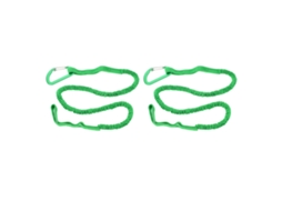 2pcs Corda Elástica para Remo de Kayak Lanyard Strap 3 6 Pés Verde S/MARCA
