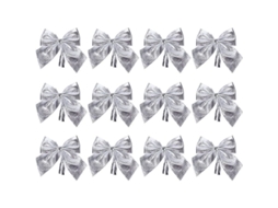 12 Laços de Natal Glitter Decorativos Árvore Festas