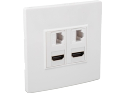 Placa De Parede Ethernet De 4 Portas, Padrão Cat6 Hd Multimedia Interface